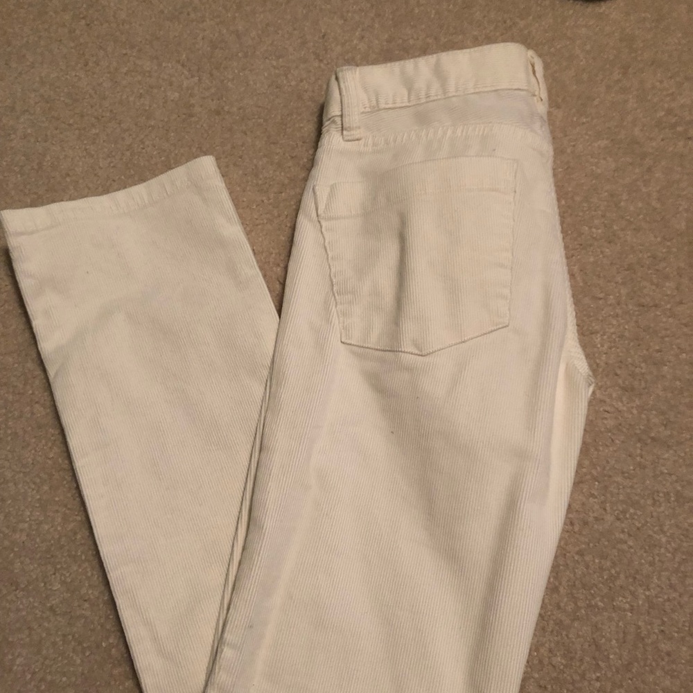 NWT J. Crew white corduroy pants